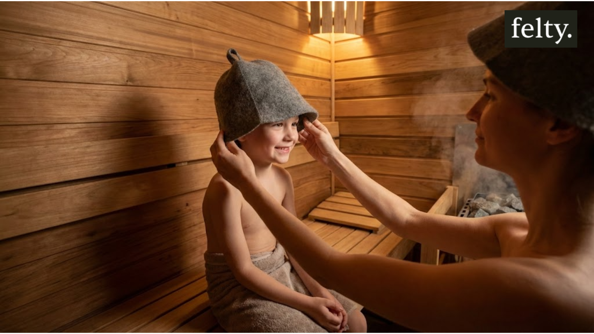 Teaching Kids to Wear Sauna Hats for Safe Heat Exposure