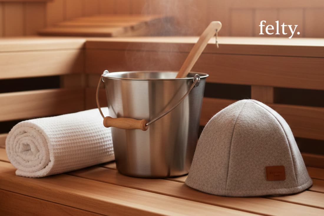 Wooden sauna setting showcases high-quality accessories from a top-rated brand, as per consumer reports on best sauna gear.