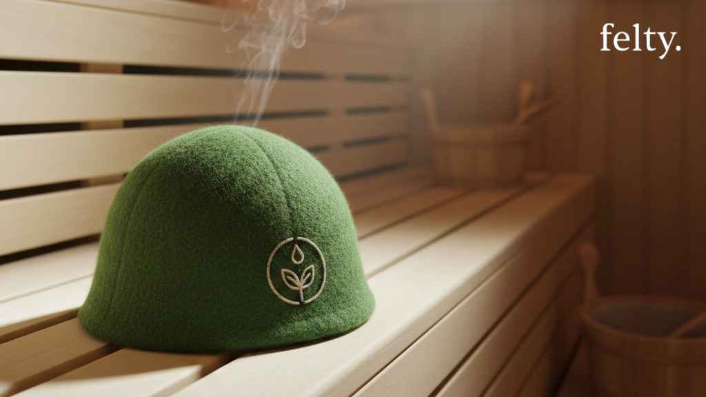 Eco-Friendly Branded Sauna Hats for Green Spas