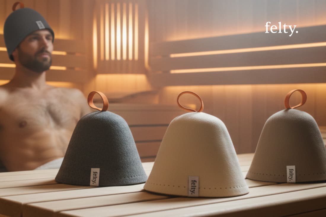 An array of contemporary sauna accessories depicted in a serene, soothing environment, hinting at a comprehensive buyers guide for stylish men's sauna gear.