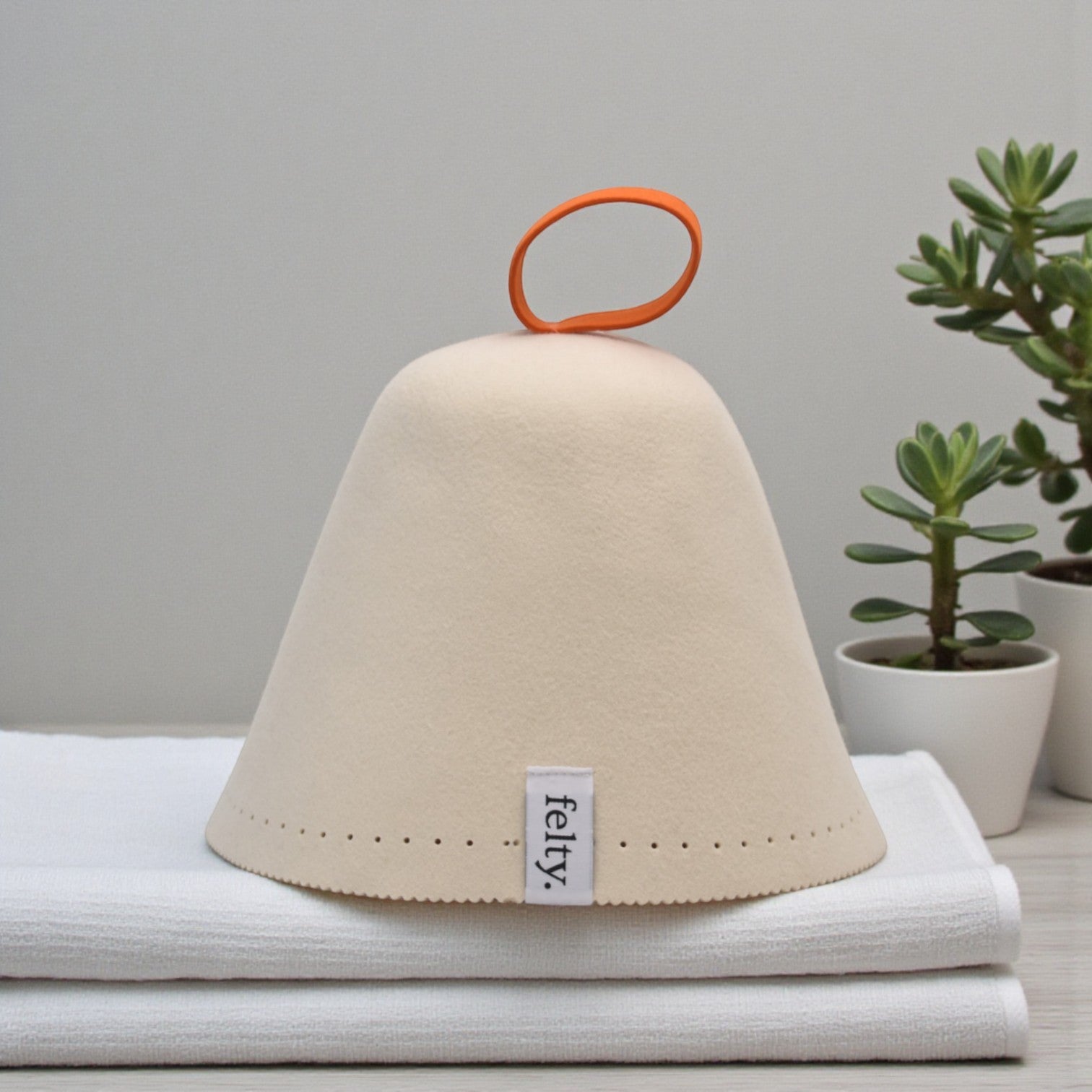 Felty Original Wool Sauna Hat - Ivory – Felty Sauna Hats