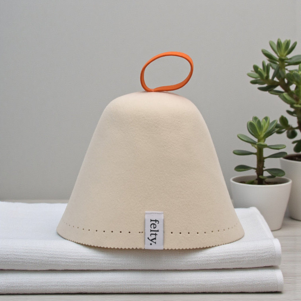 Felty Original Wool Sauna Hat - Ivory