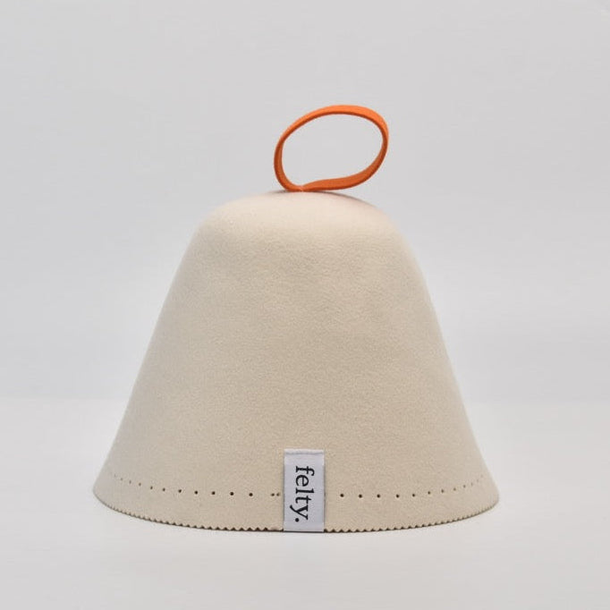 Felty Original Wool Sauna Hat - Ivory