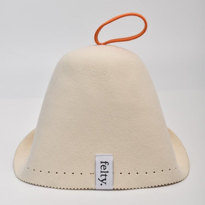 Felty Original Wool Sauna Hat - Ivory
