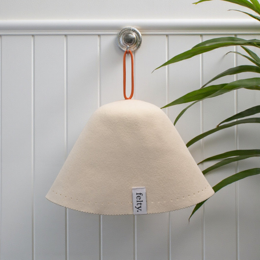 Felty Original Wool Sauna Hat - Ivory