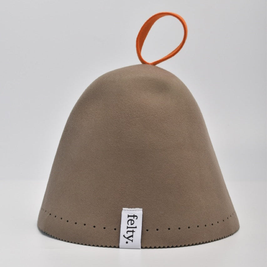 Felty Original Wool Sauna Hat - Mocha