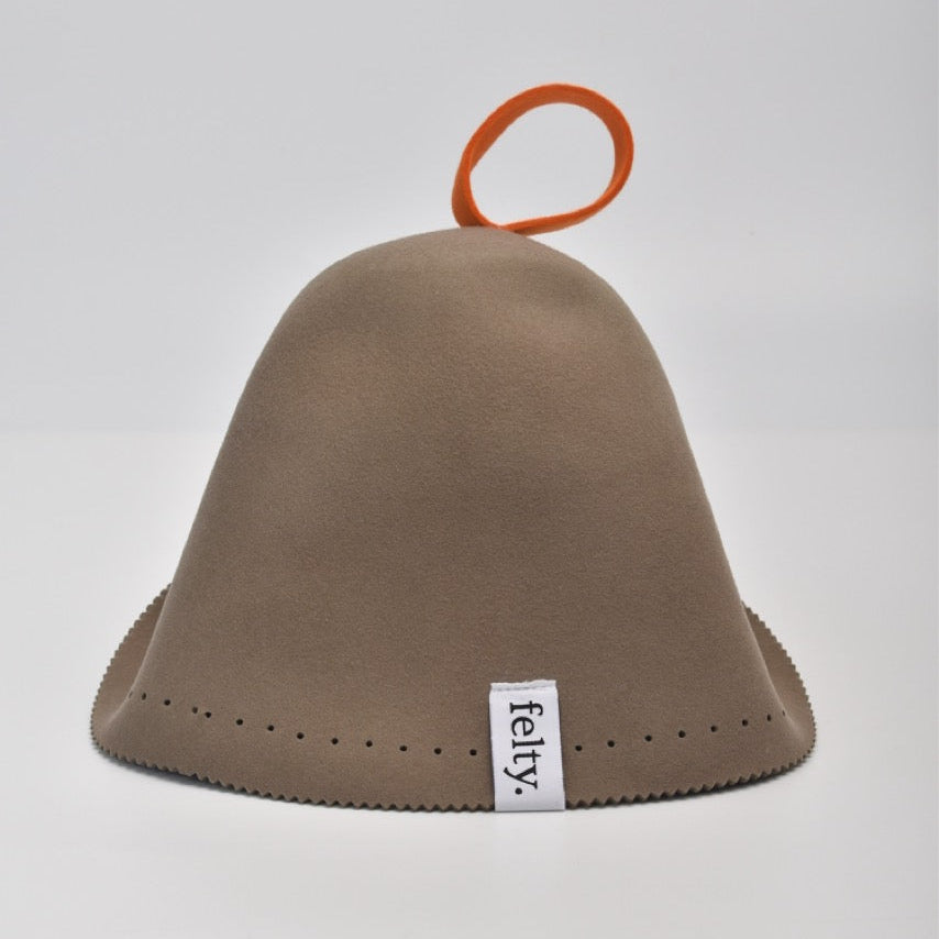 Felty Original Wool Sauna Hat - Mocha