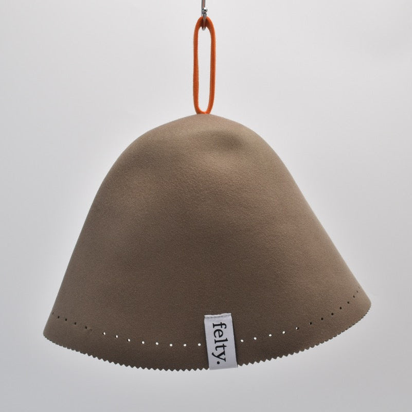 Felty Original Wool Sauna Hat - Mocha