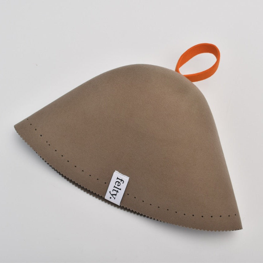 Felty Original Wool Sauna Hat - Mocha