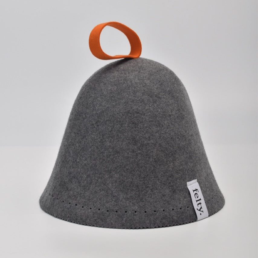 Felty Original Wool Sauna Hat - Heather Gray