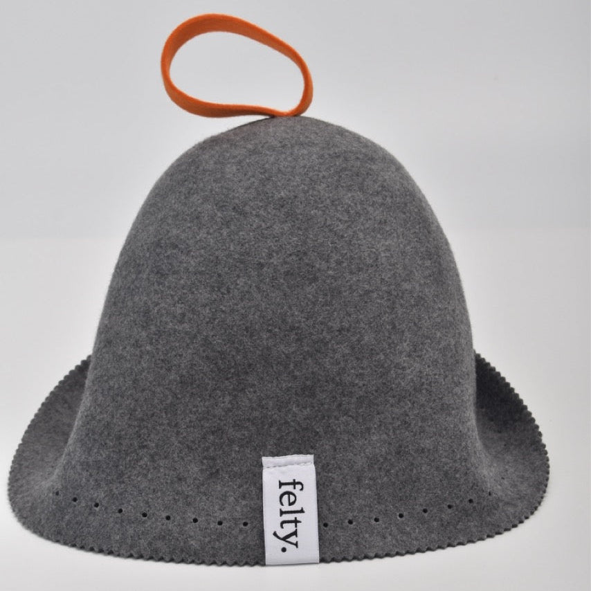 Felty Original Wool Sauna Hat - Heather Gray