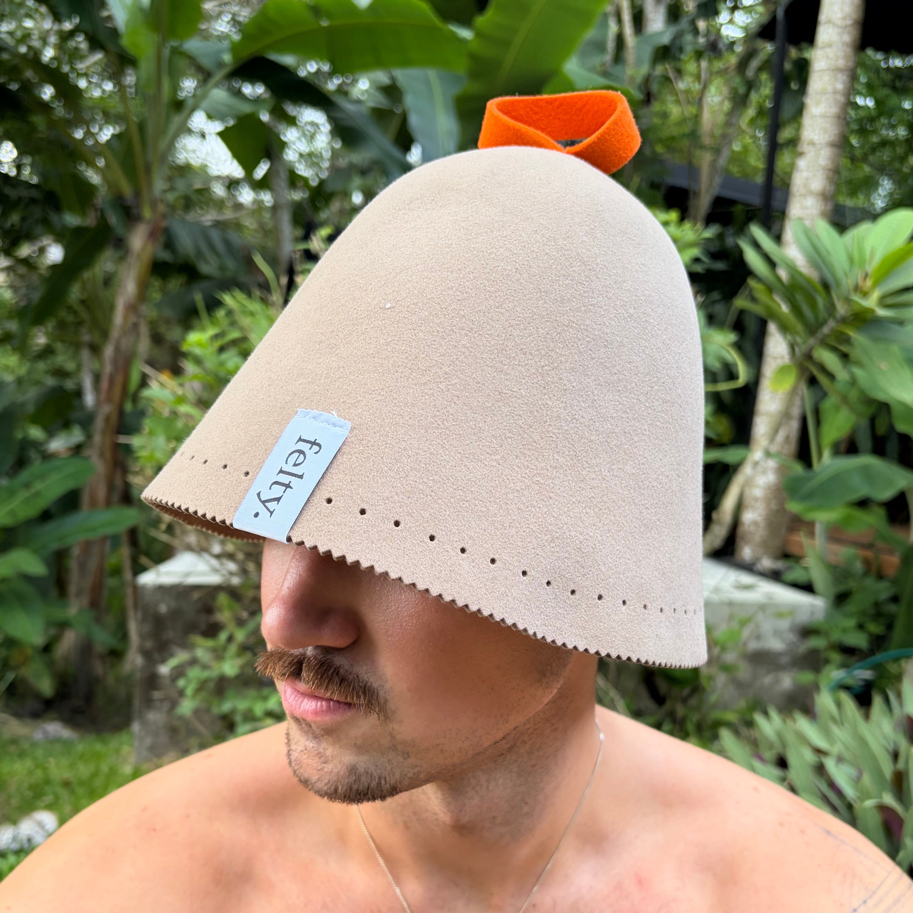 Felty Original Wool Sauna Hat - Mocha