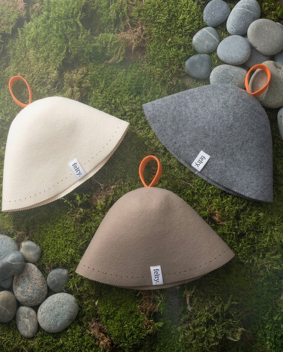 Limited Edition - Ice Blue Felty Original Wool Sauna Hat – Felty