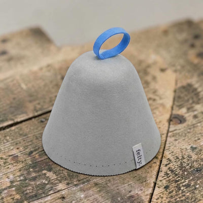 Limited Edition - Ice Blue Felty Original Wool Sauna Hat