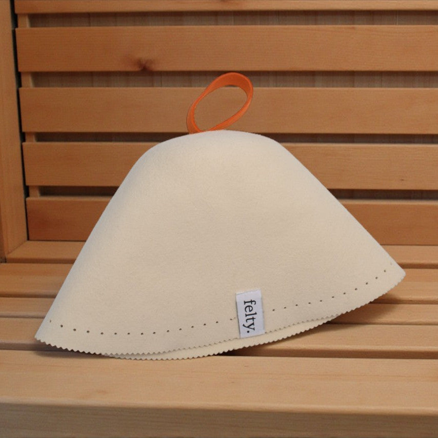 Felty Original Wool Sauna Hat - Ivory
