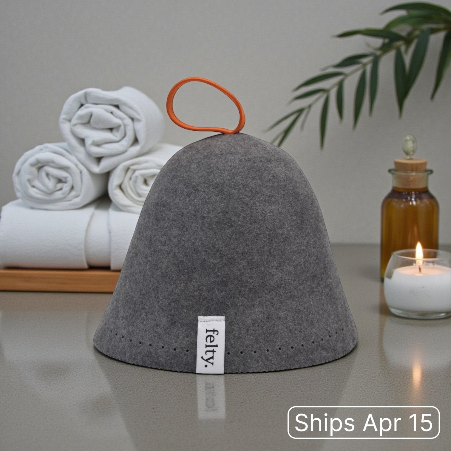 Felty Original Wool Sauna Hat - Heather Gray